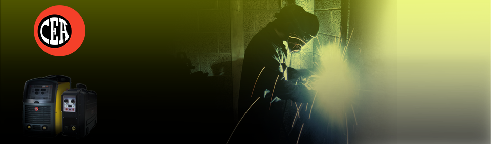 Welder at work with a CEA power source